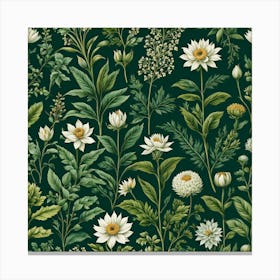 Botanical Wallpaper Canvas Print