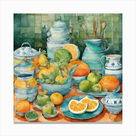 Oranges And Lemons Canvas Print