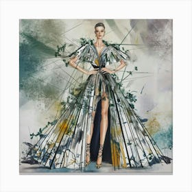 A Captivating Illustration And Painting Of A Fashi Uga6voodqywdetp92be3zw Wfzalabs4 Evmignzrxxq Canvas Print