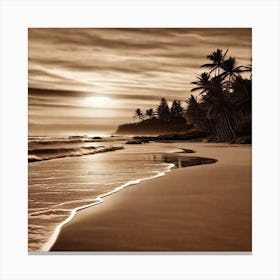 Sunset At The Beach 396 Canvas Print