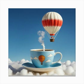 Hot Air Balloon In The Sky 1 Canvas Print