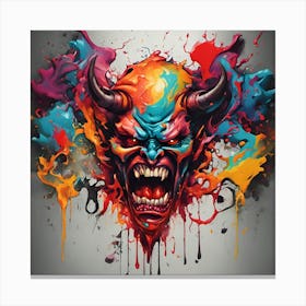 Devil Head 22 Canvas Print