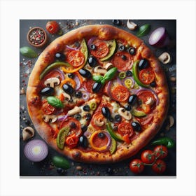 Pizza59 Canvas Print