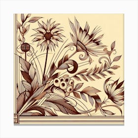 Floral Design Canvas Print