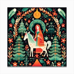 Jesus In The Forest 2 Canvas Print