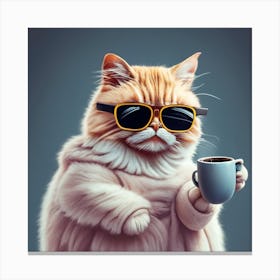 Cat In Sunglasses 1 Canvas Print