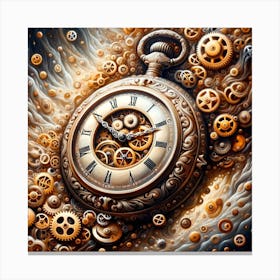 Pocket Watch Canvas Print