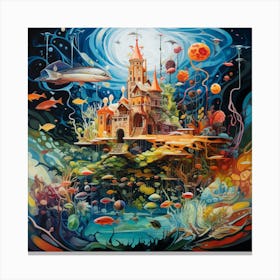 Underwater Castle 2 Canvas Print