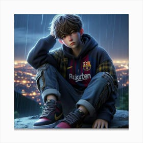 Barca sad fan canvas 🖼️ Canvas Print