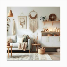 Bohemian Living Room Canvas Print