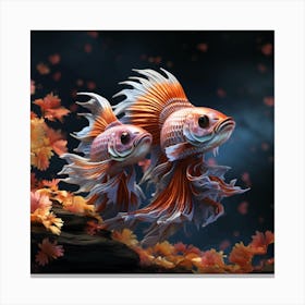 Siamese Catfish 5 Canvas Print