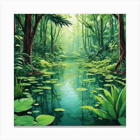 Lily Pond 5 Canvas Print