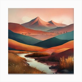 Landscape Painting 98 Canvas Print