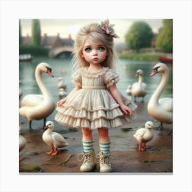 Swans 6 Canvas Print