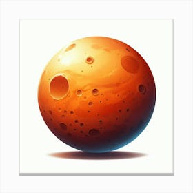Mars Planet 3 Canvas Print