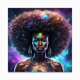 Afrocosmic Woman Canvas Print