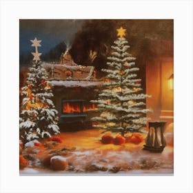 Christmas In Winter Canvas Print