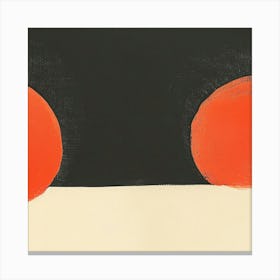 Two Red Spheres Canvas Print