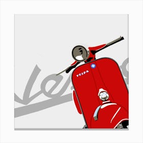 Vespa scooter Canvas Print