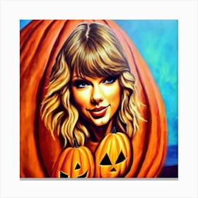 Taylor Swift Pumpkin 8 Canvas Print