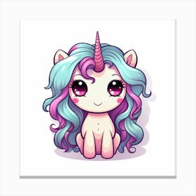 Cute Unicorn 685 Canvas Print