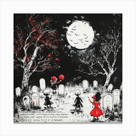 Spooky Night Halloween Canvas Print