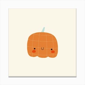 Kawaii Pumpkin Canvas Print