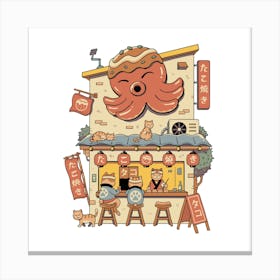 Takoyaki House Canvas Print