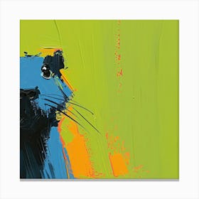 Blue Cat Canvas Print