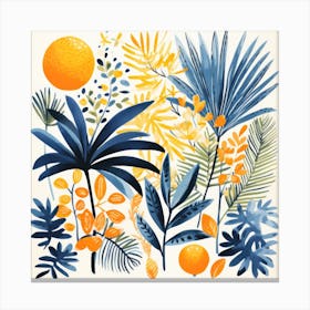 Tropical Print Canvas Print