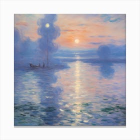 Water Lilies' Dreamy Mirage Canvas Print