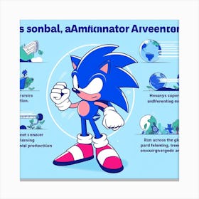 Sonic The Hedgehog 19 Canvas Print