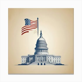 Us Capitol Building 1 Canvas Print