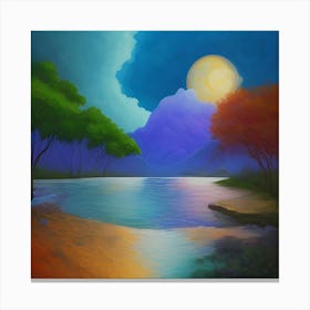  By The Lake Canvas Print