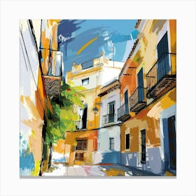 Street In Spain Canvas Print