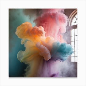 Colorful Smoke Canvas Print