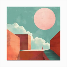 City On A Hill Canvas Print