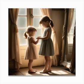 Little Girls Canvas Print