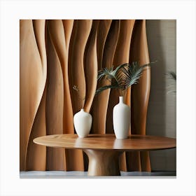 Wavy Wall 5 Canvas Print