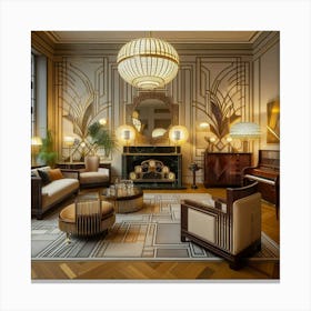 Deco Living Room 31 Canvas Print