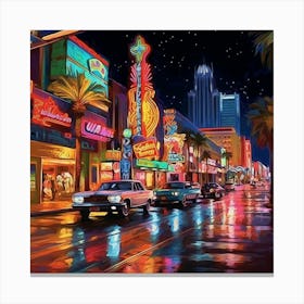 Las Vegas At Night 1 Canvas Print