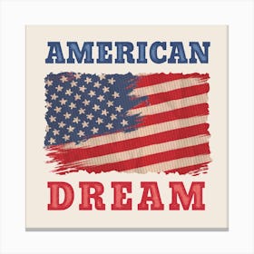 American Dream vintage poster Canvas Print