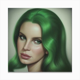 Lana Del Rey Enigmatic Emerald Canvas Print