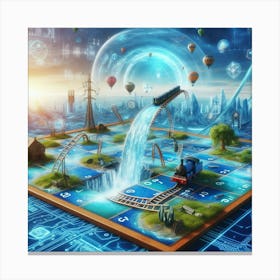 Games #10 by Cam Views Canvas Print