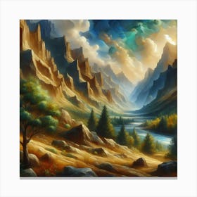 Landscape Painting 171 Canvas Print