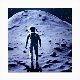 Human Is Live In Moon Ng0h9oxg Upscaled Canvas Print