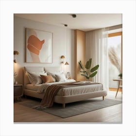 Modern Bedroom 2 Canvas Print