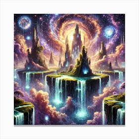 Galaxy In Space Canvas Print