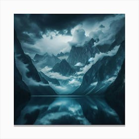 Dark Mountain Landscape 1 Canvas Print