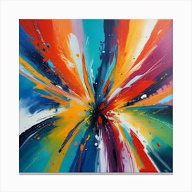 1000014978 Abstract acrylic painting. Canvas Print